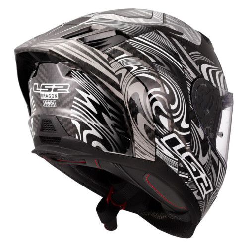LS2 Dragon Carbon Enthum Motorcycle Helmet