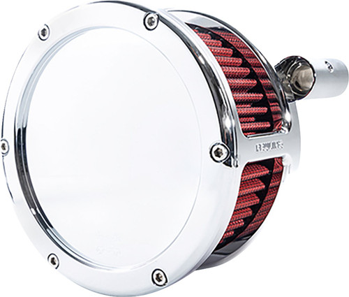 Feuling BA Air Cleaner Kit Chrome with Red Filter (5447)
