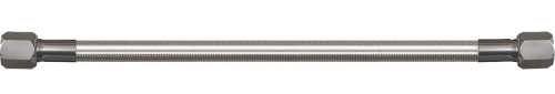 Goodridge Universal Fuel Line | 10" | Stainless (VTOL-010C-CL)