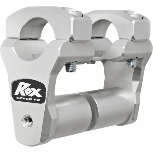 Rox Speed FX Extended 2" Pivoting Clear Anodized Handlebar Riser (1R-P2PPS10A)