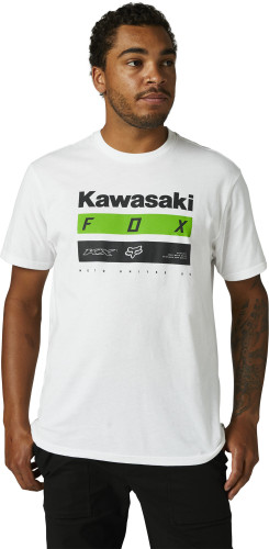 Fox Racing Kawasaki Stripes Mens Short Sleeve T-Shirt