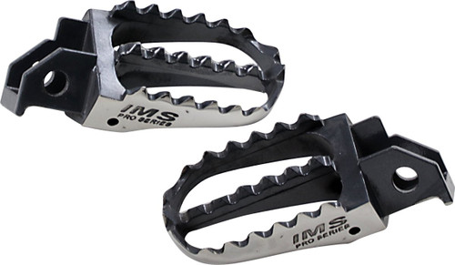 IMS Pro-Series Footpegs | Black/Silver (295512-4)