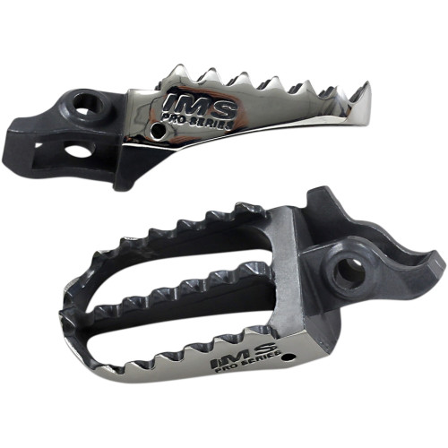 IMS Pro-Series Footpegs | Black/Silver (292219-4)