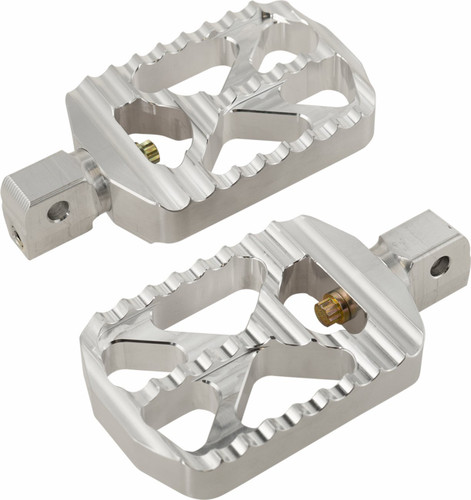 Joker Machine Bear Claw Footpegs | Silver (08-646-5)