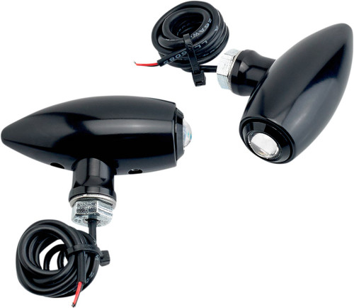 Joker Machine Center-Mount Astro LED Turn Signal Lights | Black/Red (05-52RB)