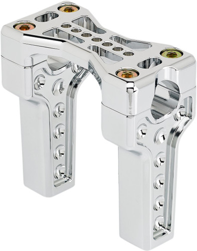 Joker Machine Bridge Straight Handlebar Riser Kit | Chrome (03-864-1C)