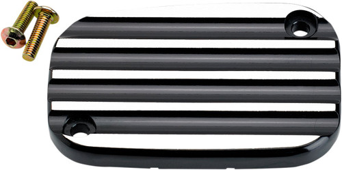 Joker Machine Front Brake Master Cylinder Cover | Finned | Black (08-002B)