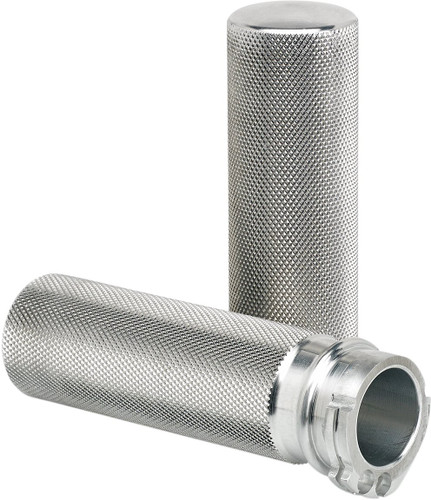 Joker Machine Knurled Cable Hand Grips | Raw (03-93-4)