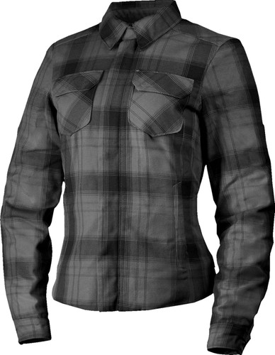 Icon Fallblock Womens Flannel Motorcycle Riding Jacket