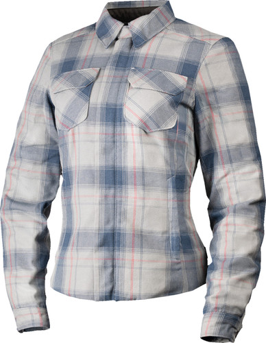 Icon Fallblock Womens Flannel Motorcycle Riding Jacket