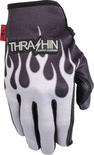 Thrashin Supply Flame Stealth Mens Textile Motorcycle Gloves