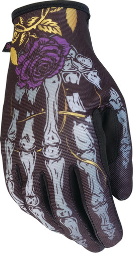 Z1R Reflective Bones Womens Textile Motorcycle Gloves