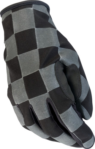Z1R Reflective Checkers Mens Textile Motorcycle Gloves