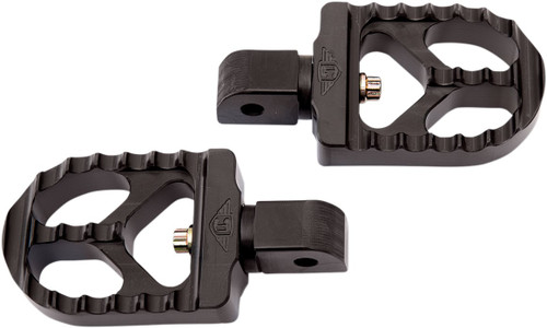 Joker Machine Serrated Foot Pegs | Short | Black (08-57-7B)