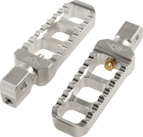 Joker Machine Serrated Foot Pegs | Narrow | Silver (08-61-8)