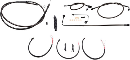 LA Choppers Midnight Complete Cable Kit for 15"-17" Bars (LA-8151KT2B-16M)