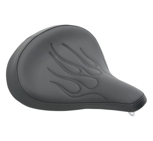 Drag Specialties Spring Solo Seat | Large | Flame Stitch (0806-0051)