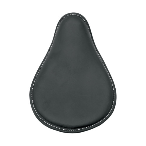 Drag Specialties Spring Solo Seat | Small | Black w/White Stitching (0806-0074)