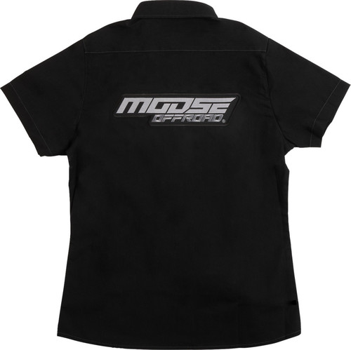 Moose MO Shop Womens Button Up Short Sleeve Shirt