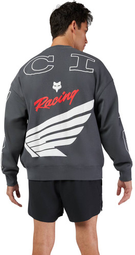 Fox Racing Honda Oversized Mens Pullover Crew Neck Sweatshirt