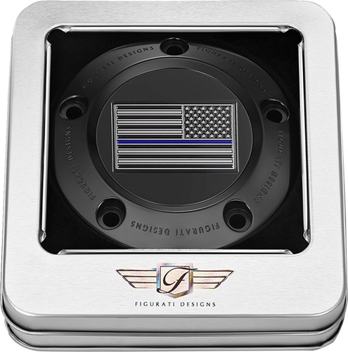 Figurati Thin Blue Line Flag Black 5 Hole Timing Cover (FD71-TC-5H-BLK)