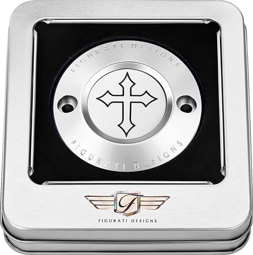 Figurati Maltese Cross Polished 2 Hole Timing Cover (FD41-TC-2H-SS)