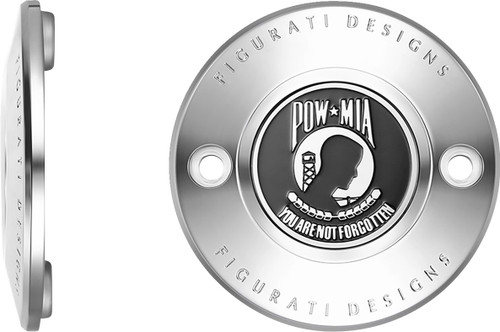 Figurati POW-MIA Polished 2 Hole Timing Cover (FD50-TC-2H-SS)
