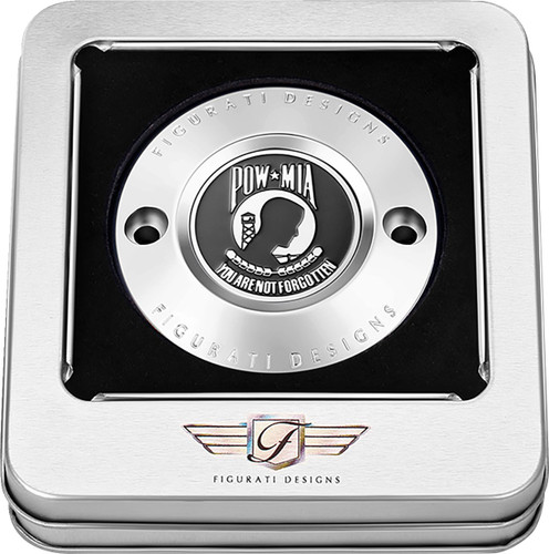 Figurati POW-MIA Polished 2 Hole Timing Cover (FD50-TC-2H-SS)