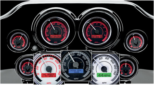 Dakota Digital MVX-8K Series Analog 6-Gauge Kit (MVX-8600-KG-C)