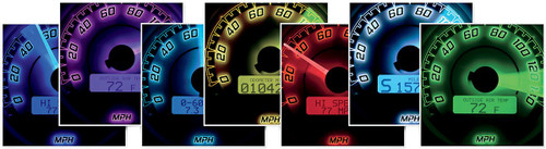 Dakota Digital MVX-8K Series Analog/Digital 6-Gauge Kit (MVX-8600-KG-K)