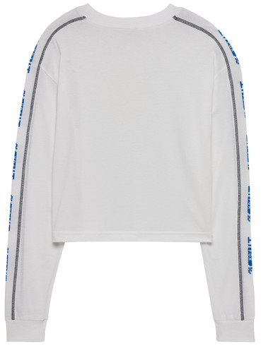 Fox Racing Image Phantom Womens Long Sleeve Cropped T-Shirt