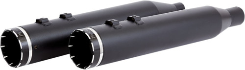 Khrome Werks 4-1/2" HP-Plus Slip-On Mufflers | Black w/ Tracer Tip (202835)