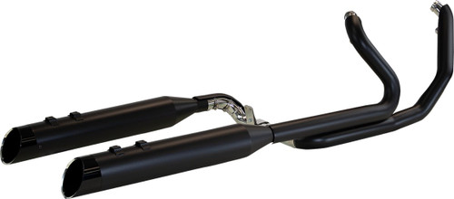Khrome Werks 2-Into-2 Two-Step Crossover Header System | Black (200445)