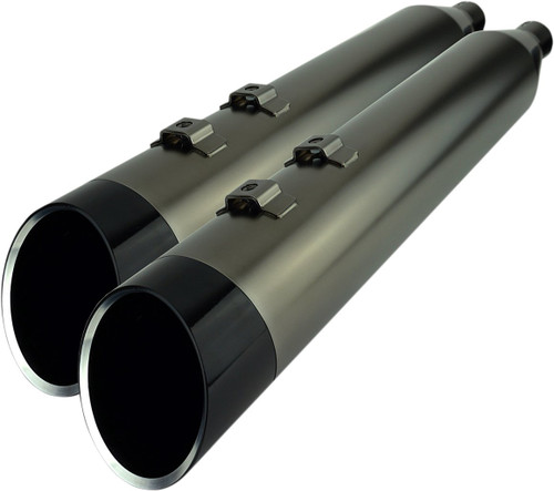 Khrome Werks 4-1/2" HP-Plus Slip-On Mufflers | Smoked Chrome w/ Edge (202655)