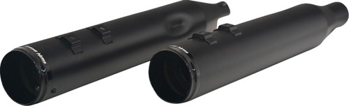 Khrome Werks 4-1/2" HP-Plus Slip-On Mufflers | Black w/ Race Tip (202920)