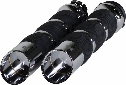 Khrome Werks Edge Air Cushion Grips | Cable | Chrome (500270)