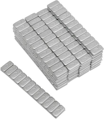 K&L Quickstick 5 Gram Rectangle Wheel Weights | Silver | 360 Pack (32-8091)