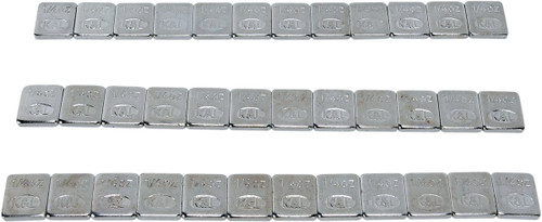 K&L Quickstick 1/4oz Rectangle Wheel Weights | Silver | 360 Pack (32-8109)