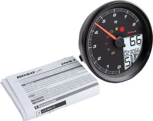 Koso HD-05 Multifunction Meter | Black (BA072110)