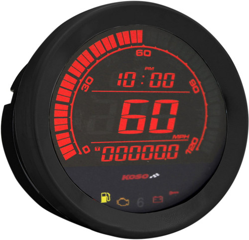 Koso 4" Digital Speedometer | Black (BA051010)