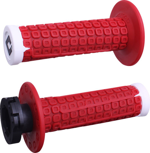 ODI Nomad Off-Road V2 Lock-On Grips | Twist Throttle | Red/White (H36NDRW)