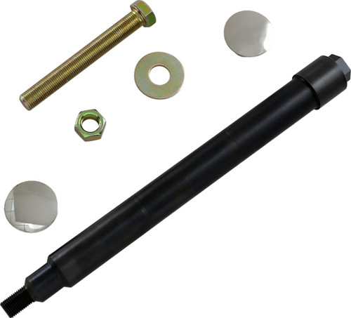 Klock Werks Flush Mount Front Axle - Black w/Polished End Caps (KWS-01-1012)