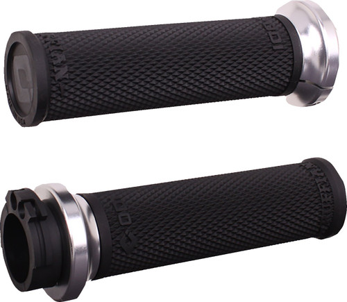 ODI Ruffian Lock-On Street Grips | Cable | Black/Silver (V30HCWB-S)