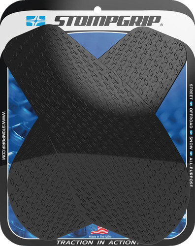 StompGrip Icon Profile Tank Grips | Black | Yamaha YZF-R6 (55-14-0004B)