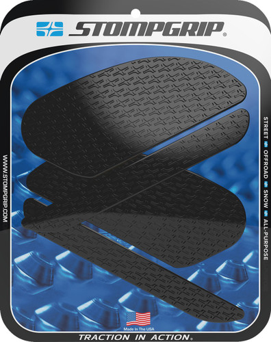 StompGrip Icon Profile Tank Grips | Black | ZX1000 Ninja H2 (55-14-0108B)