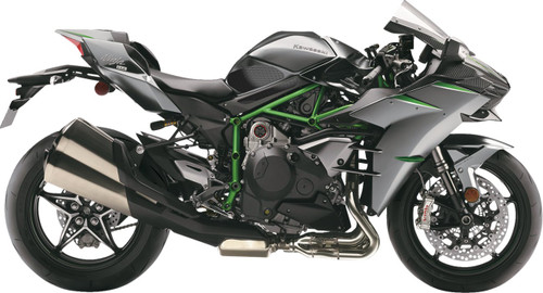 StompGrip Icon Profile Tank Grips | Black | ZX1000 Ninja H2 (55-14-0108B)