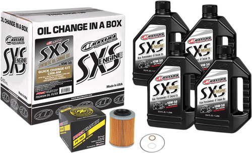 Maxima SXS Synthetic Quick Oil Change Kit | 10W-50 (90-219013-CA)