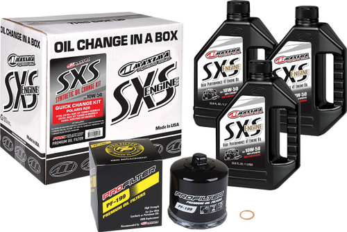 Maxima SXS Synthetic Quick Oil Change Kit | 10W-50 (90-219013-TXP)