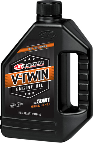 Maxima Pre-Evolution V-Twin Mineral Engine Oil | 50wt | 1 qt (30-07901)