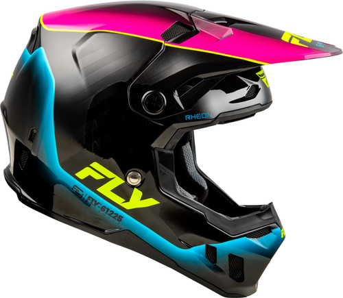 Fly Racing Formula CC Underglow Youth MX Offroad Helmet
